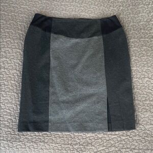 Halogen Two-Tone Gray and Charcoal Pencil Skirt